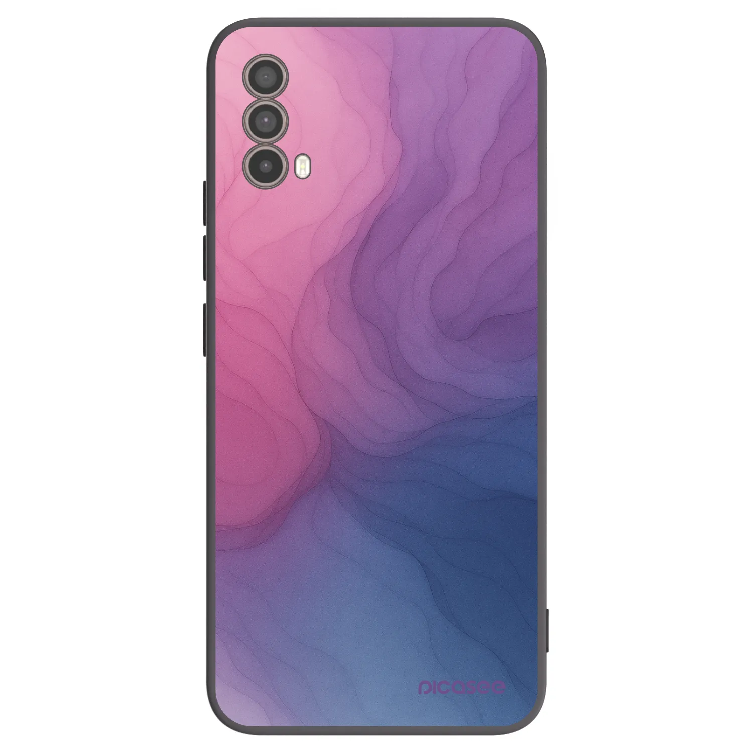 Picasee Μαύρη θήκη σιλικόνης για Motorola Moto E40 - Silk