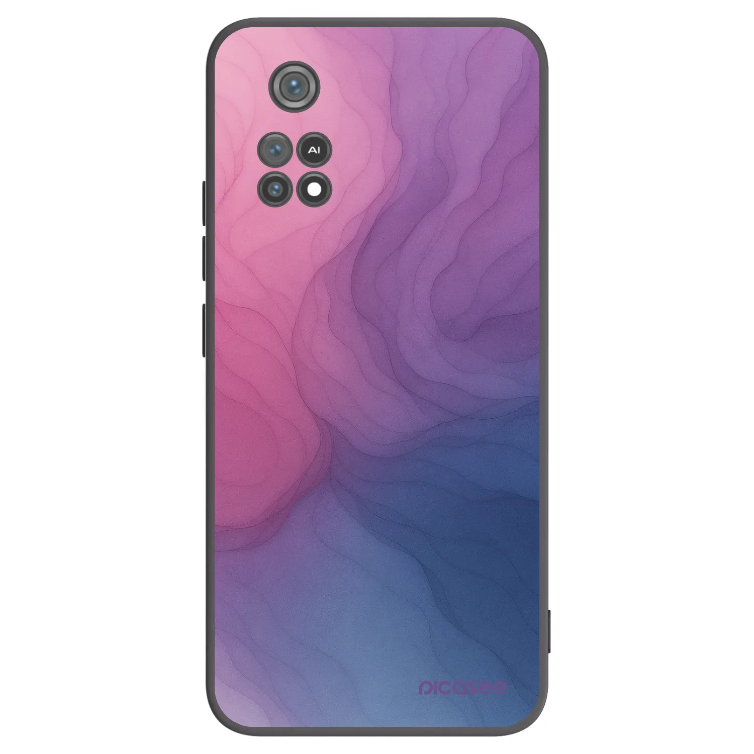 Picasee Μαύρη θήκη σιλικόνης για Xiaomi Poco M4 Pro - Silk