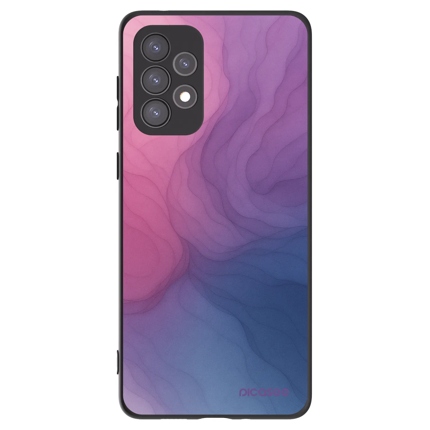 Picasee Μαύρη θήκη σιλικόνης για Samsung Galaxy A73 5G - Silk