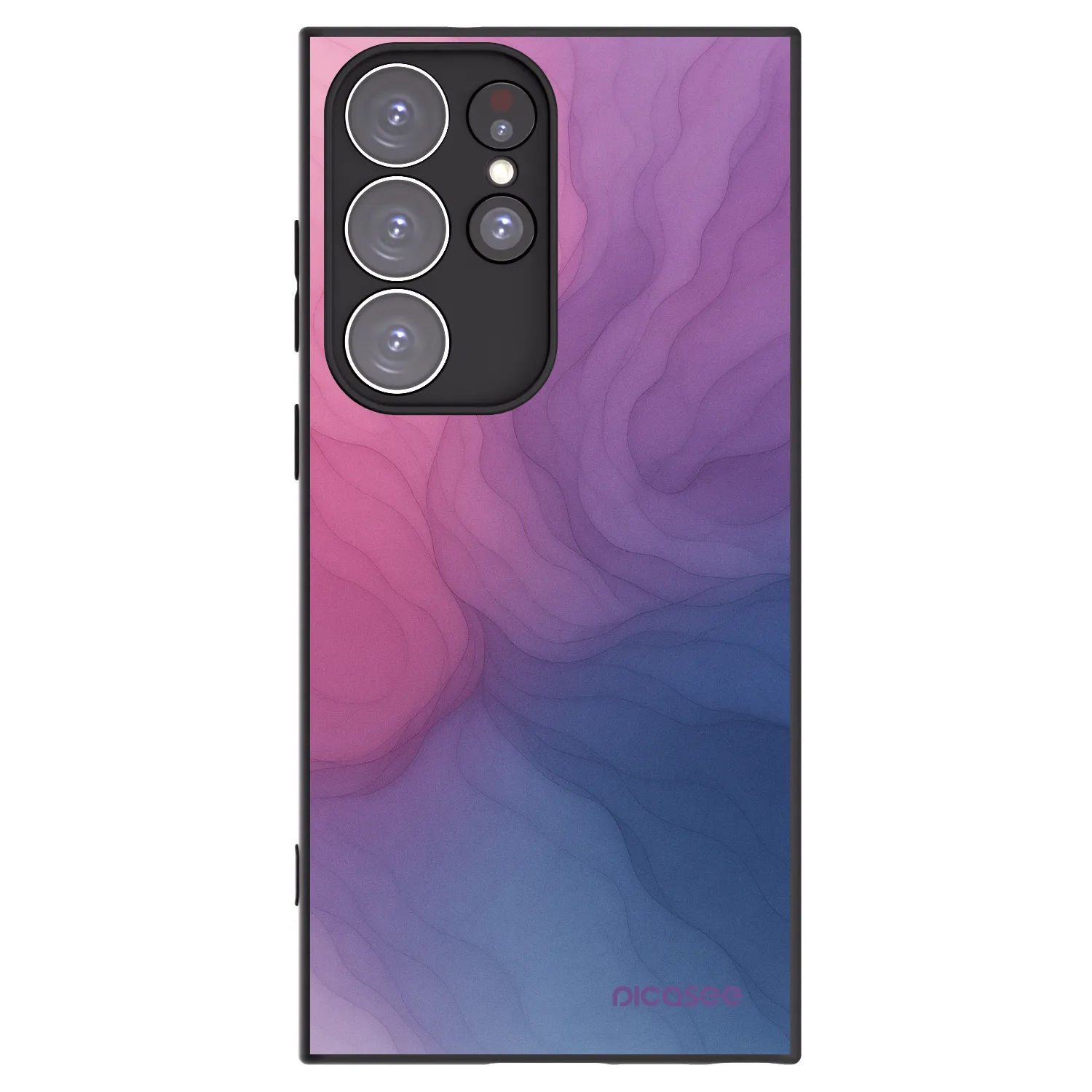 Picasee Μαύρη θήκη σιλικόνης για Samsung Galaxy S23 Ultra 5G - Silk