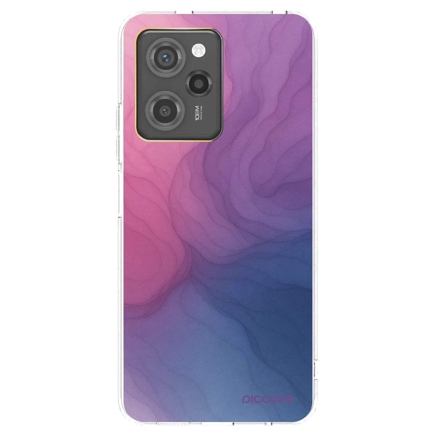 Picasee Μαύρη θήκη σιλικόνης για Xiaomi Poco X5 Pro - Silk