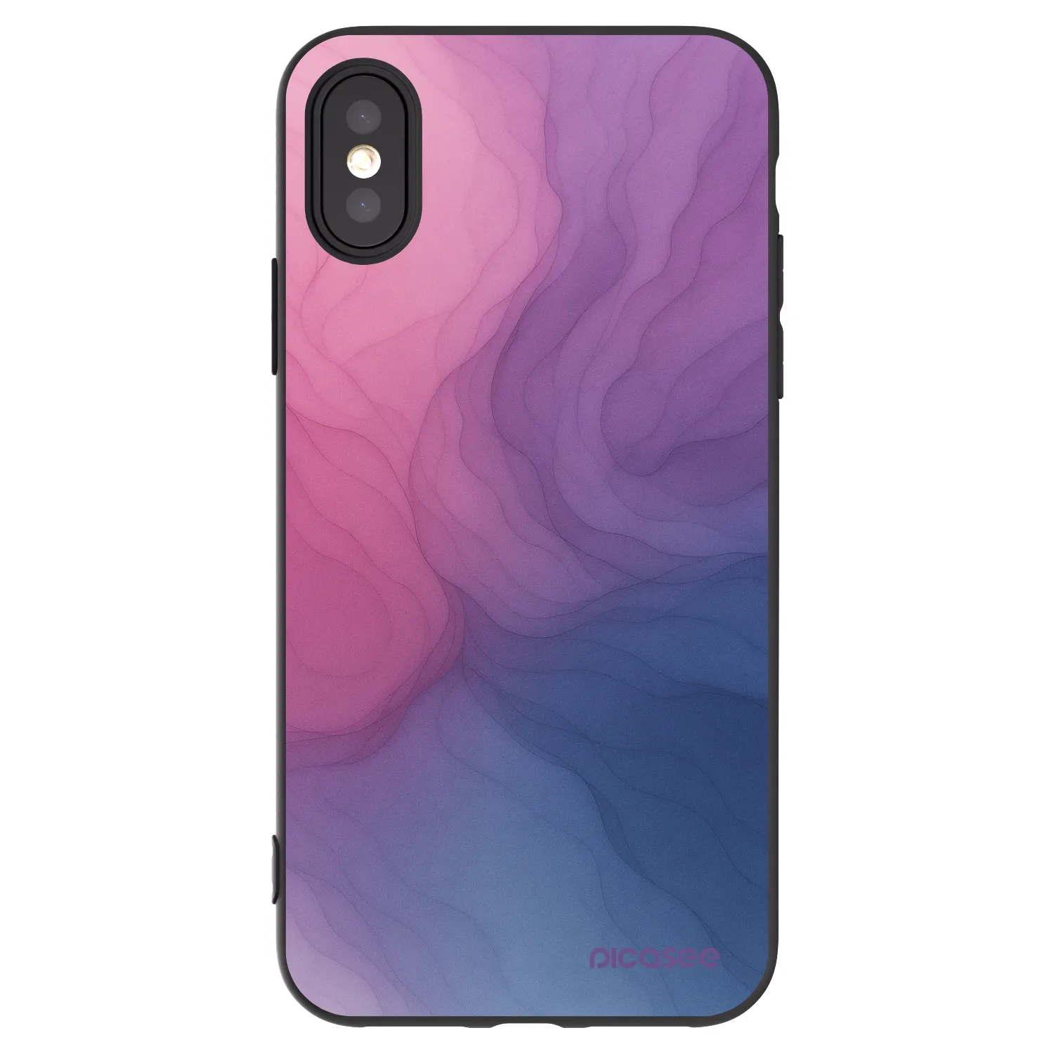 Picasee Μαύρη θήκη σιλικόνης για Apple iPhone X/XS - Silk
