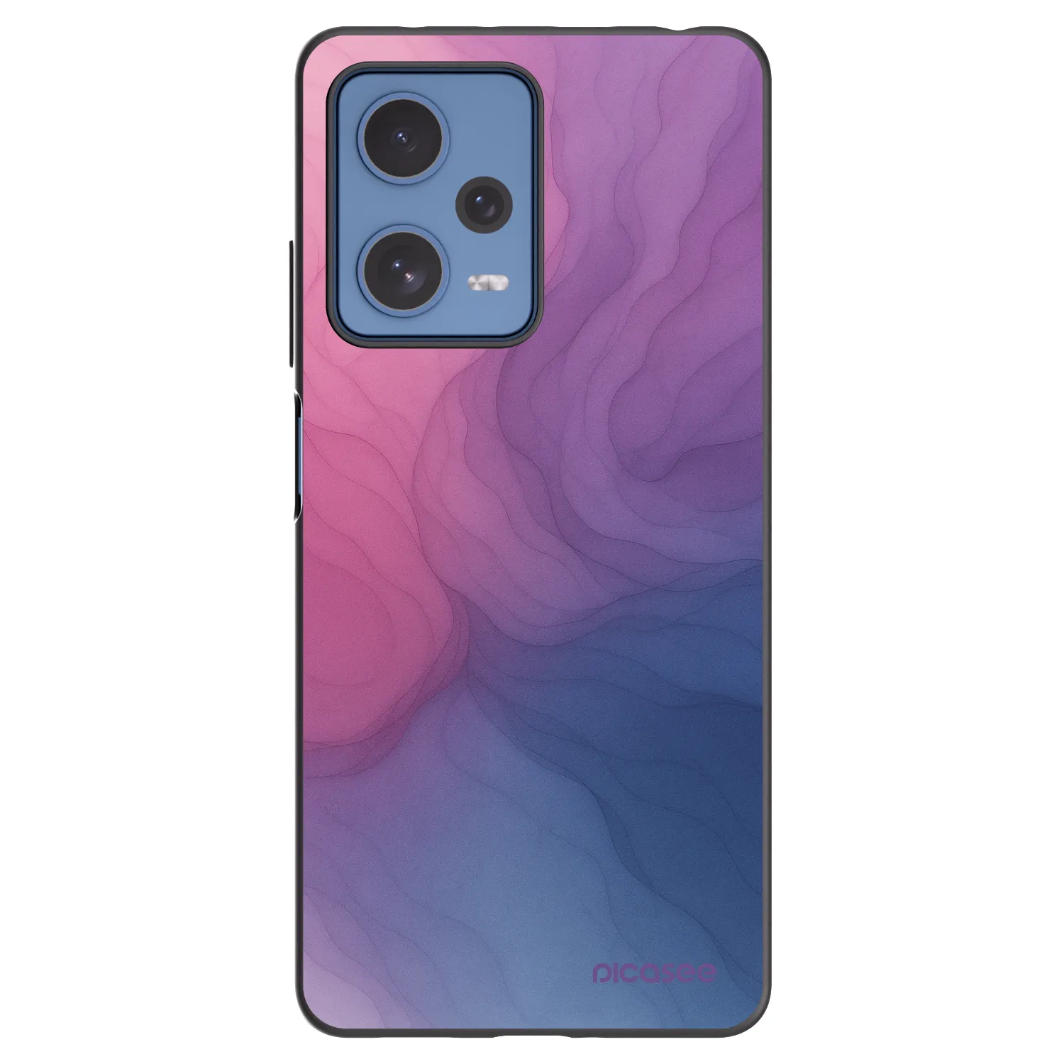 Picasee Μαύρη θήκη σιλικόνης για Xiaomi Redmi Note 12 Pro 5G - Silk