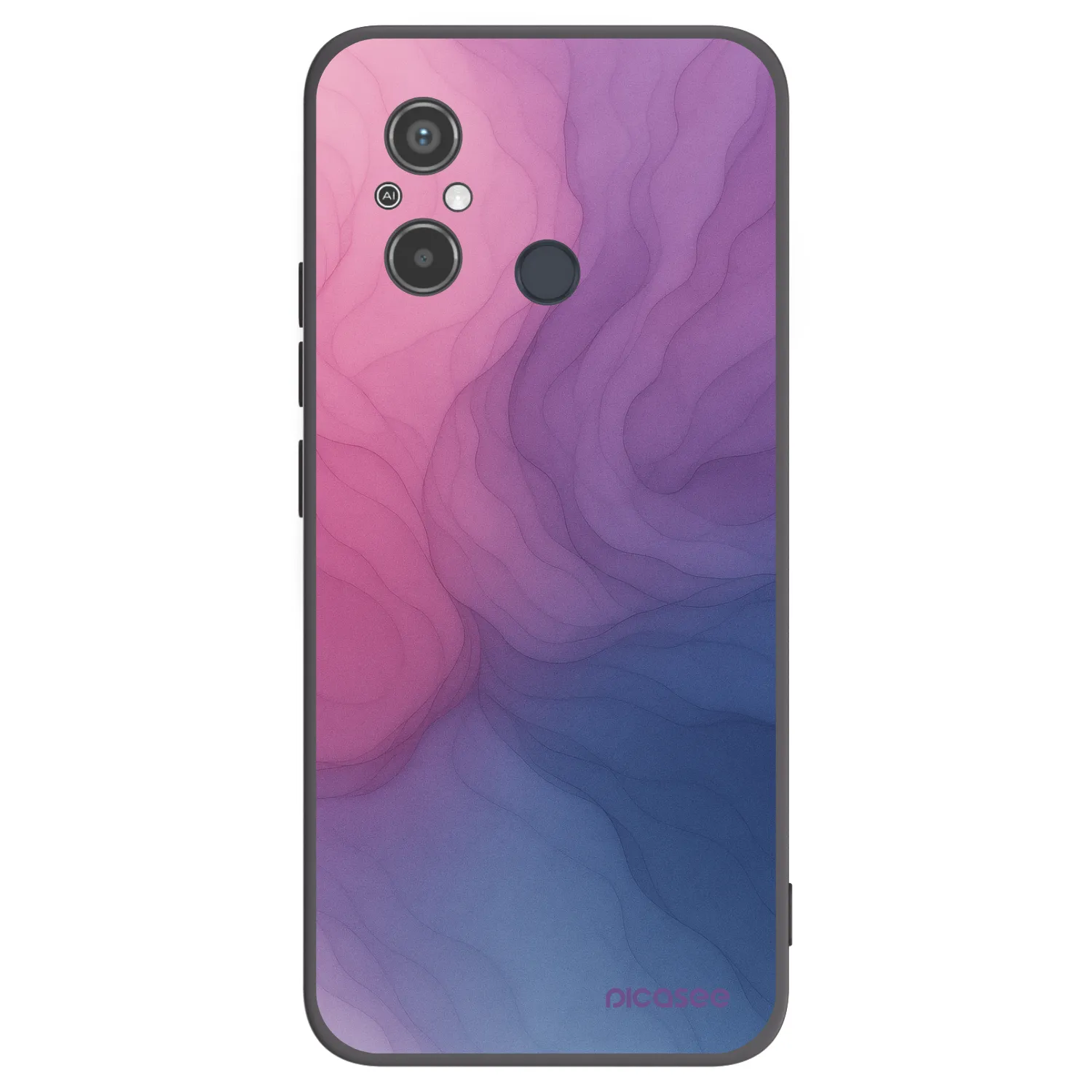 Picasee Μαύρη θήκη σιλικόνης για Xiaomi Redmi 12C - Silk