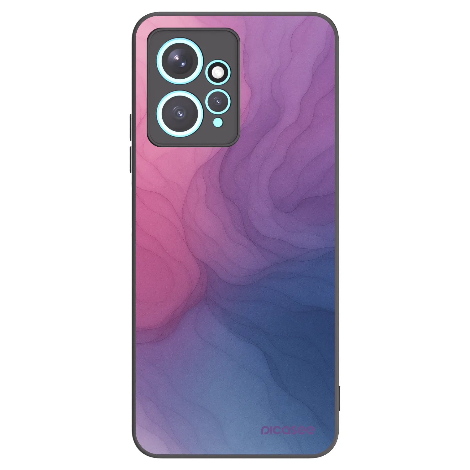 Picasee Μαύρη θήκη σιλικόνης για Xiaomi Redmi Note 12 4G - Silk