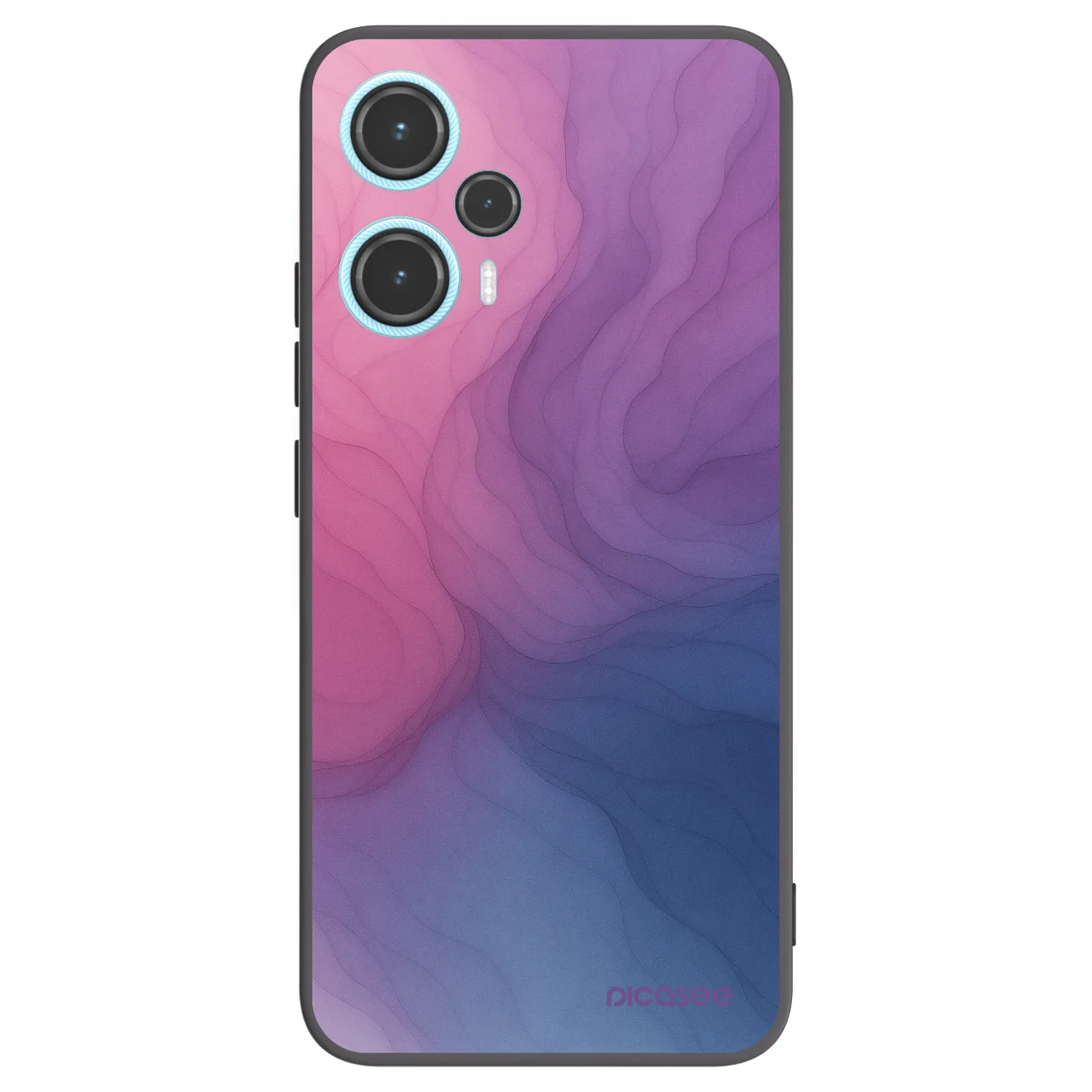 Picasee Μαύρη θήκη σιλικόνης για Xiaomi Poco F5 - Silk