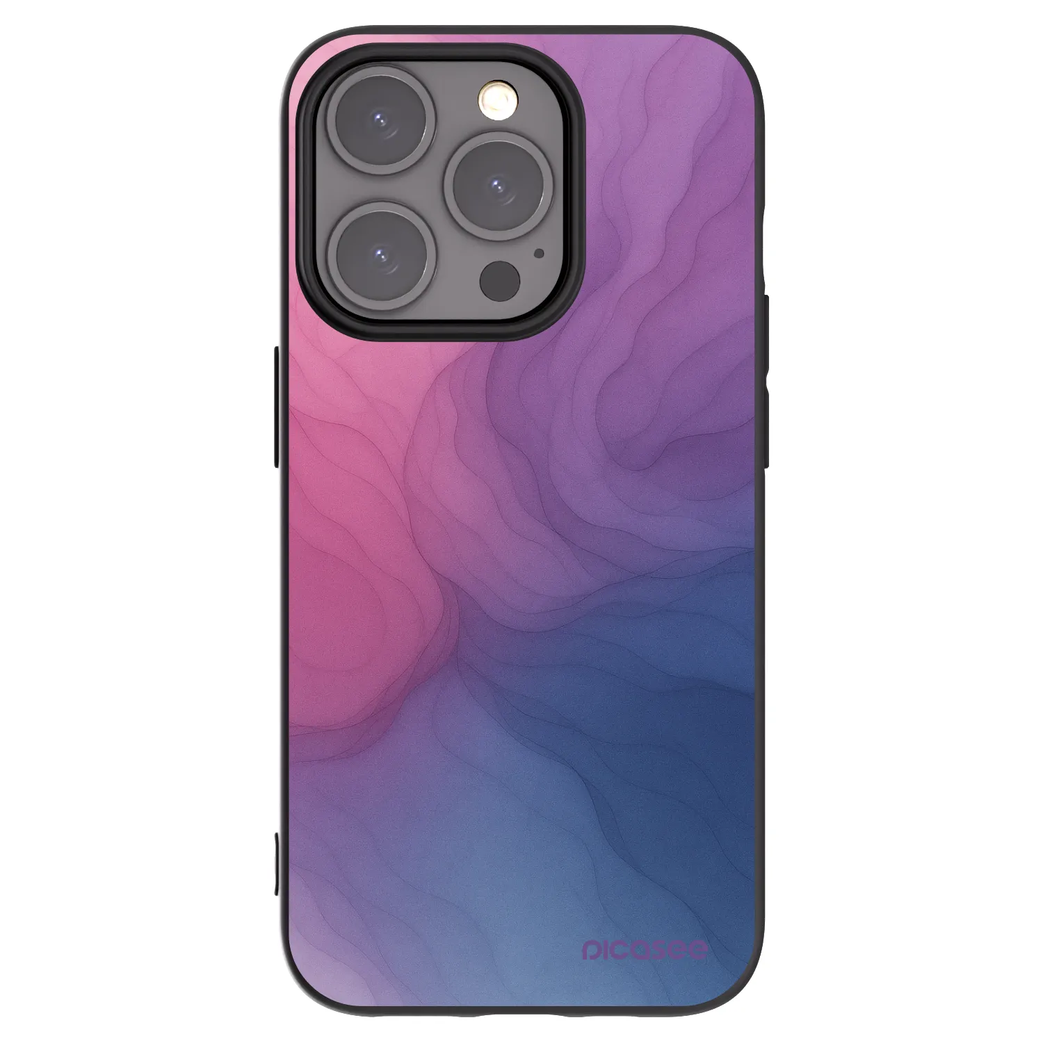Picasee Μαύρη θήκη σιλικόνης για Apple iPhone 15 Pro - Silk
