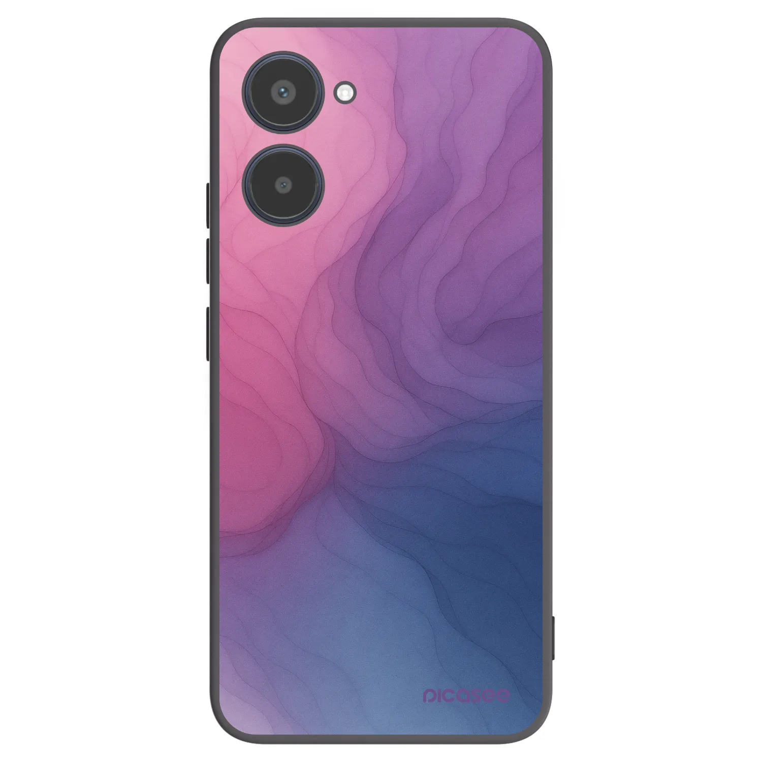 Picasee Μαύρη θήκη σιλικόνης για Realme 10 4G - Silk