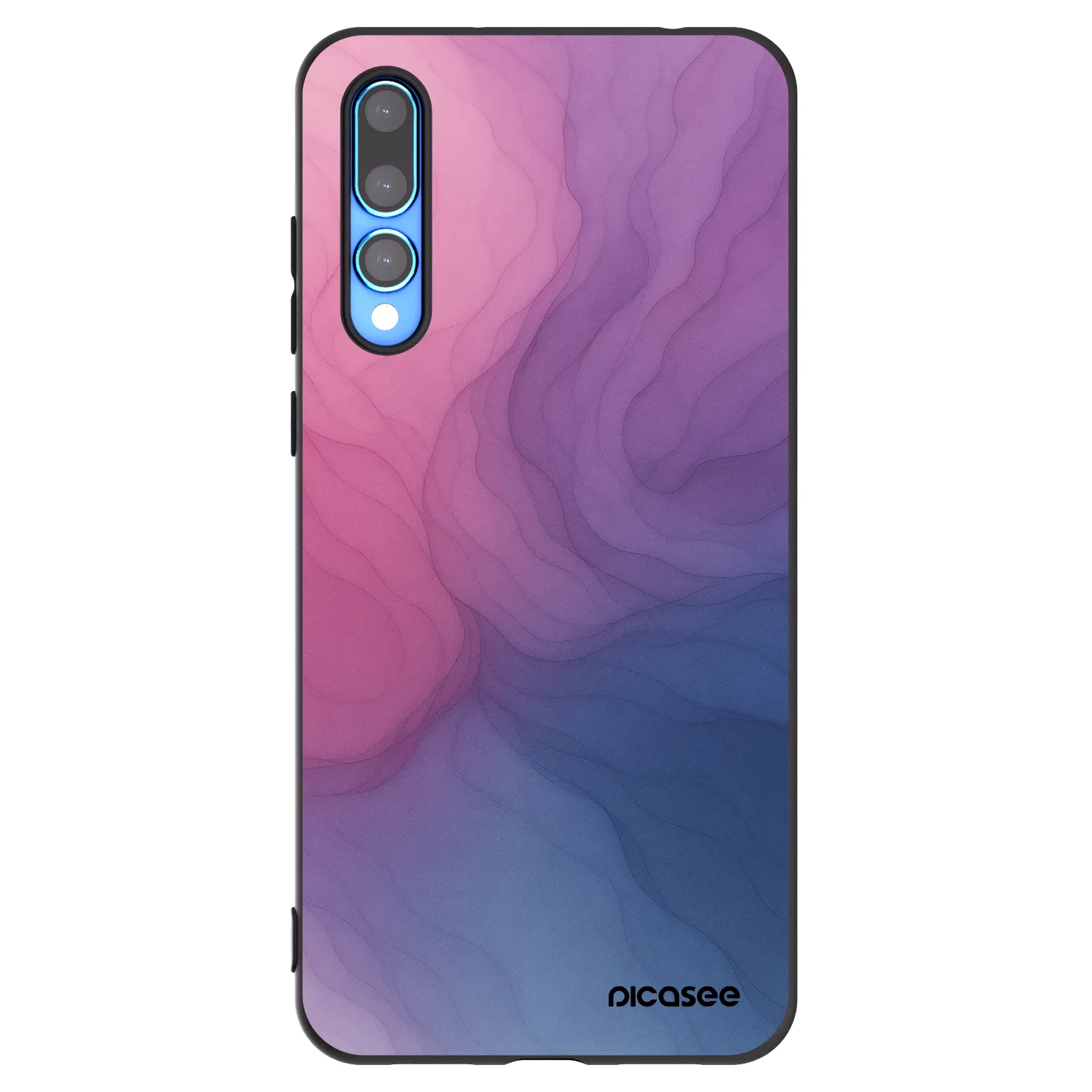 Picasee Μαύρη θήκη σιλικόνης για Huawei P20 Pro - Silk