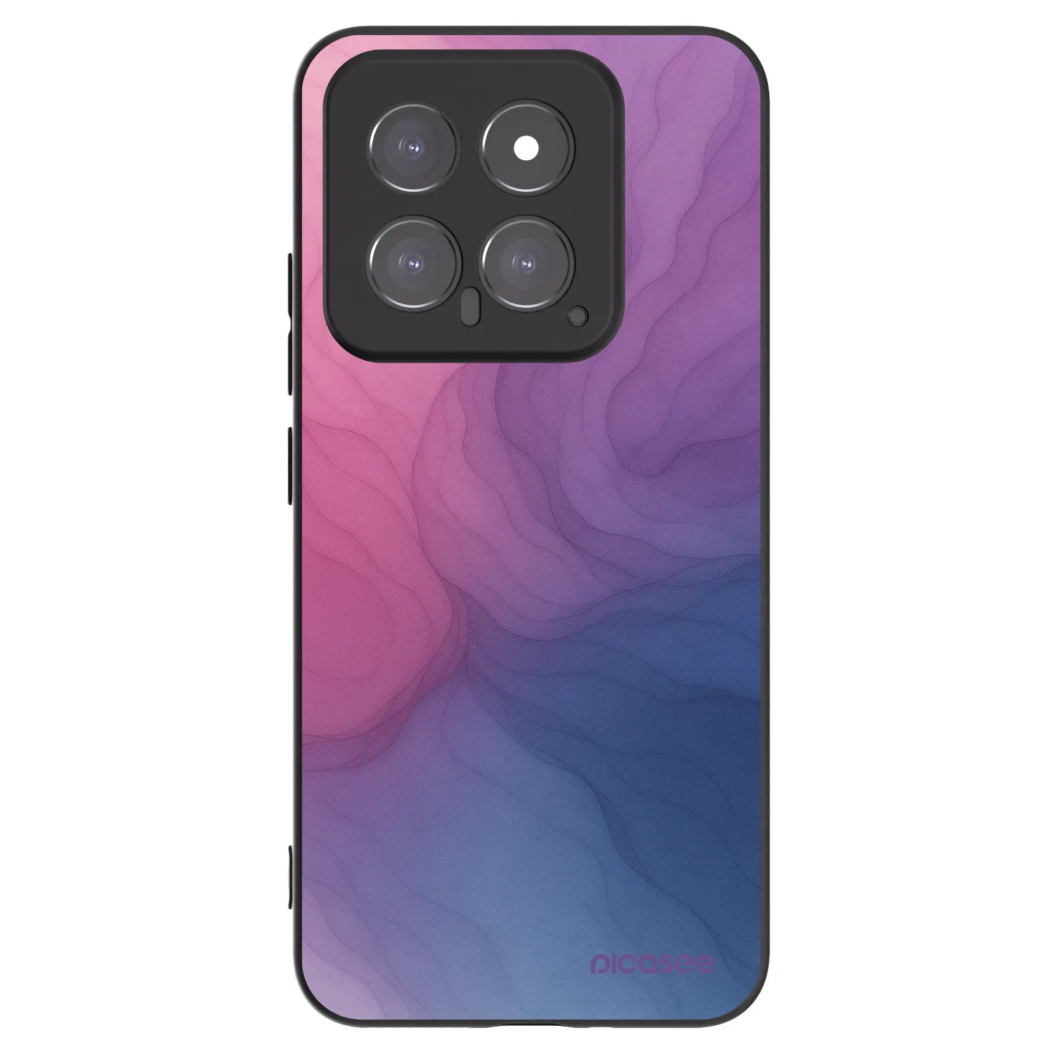 Picasee Μαύρη θήκη σιλικόνης για Xiaomi 14 - Silk