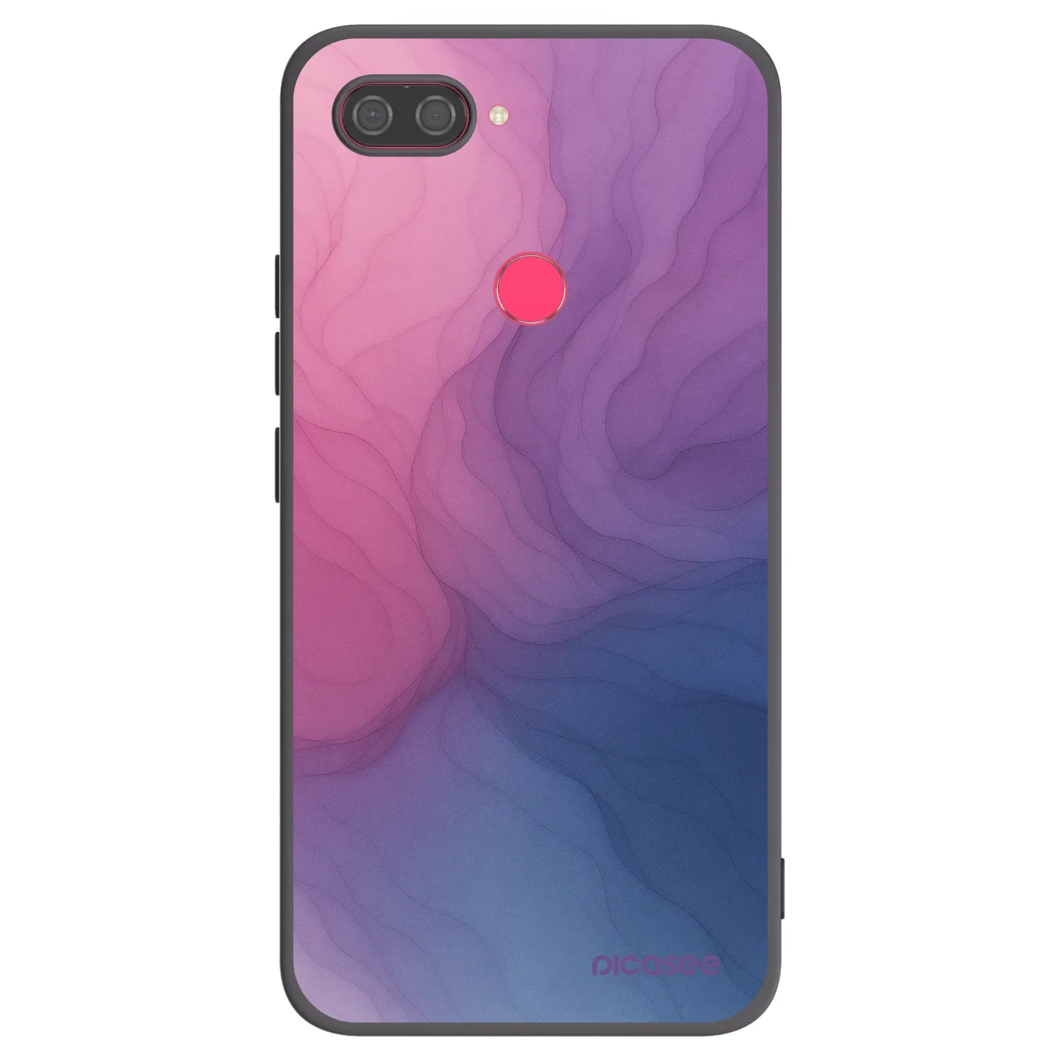 Picasee Μαύρη θήκη σιλικόνης για Xiaomi Mi 8 Lite - Silk