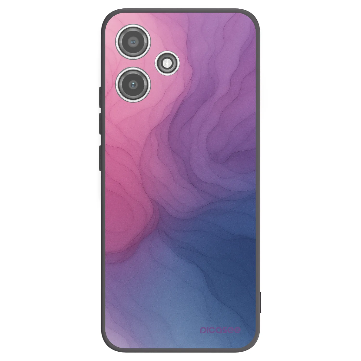Picasee Μαύρη θήκη σιλικόνης για Xiaomi Redmi 12 5G - Silk