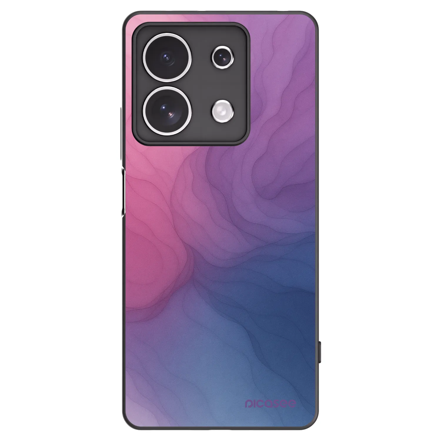 Picasee Μαύρη θήκη σιλικόνης για Xiaomi Redmi Note 13 4G - Silk