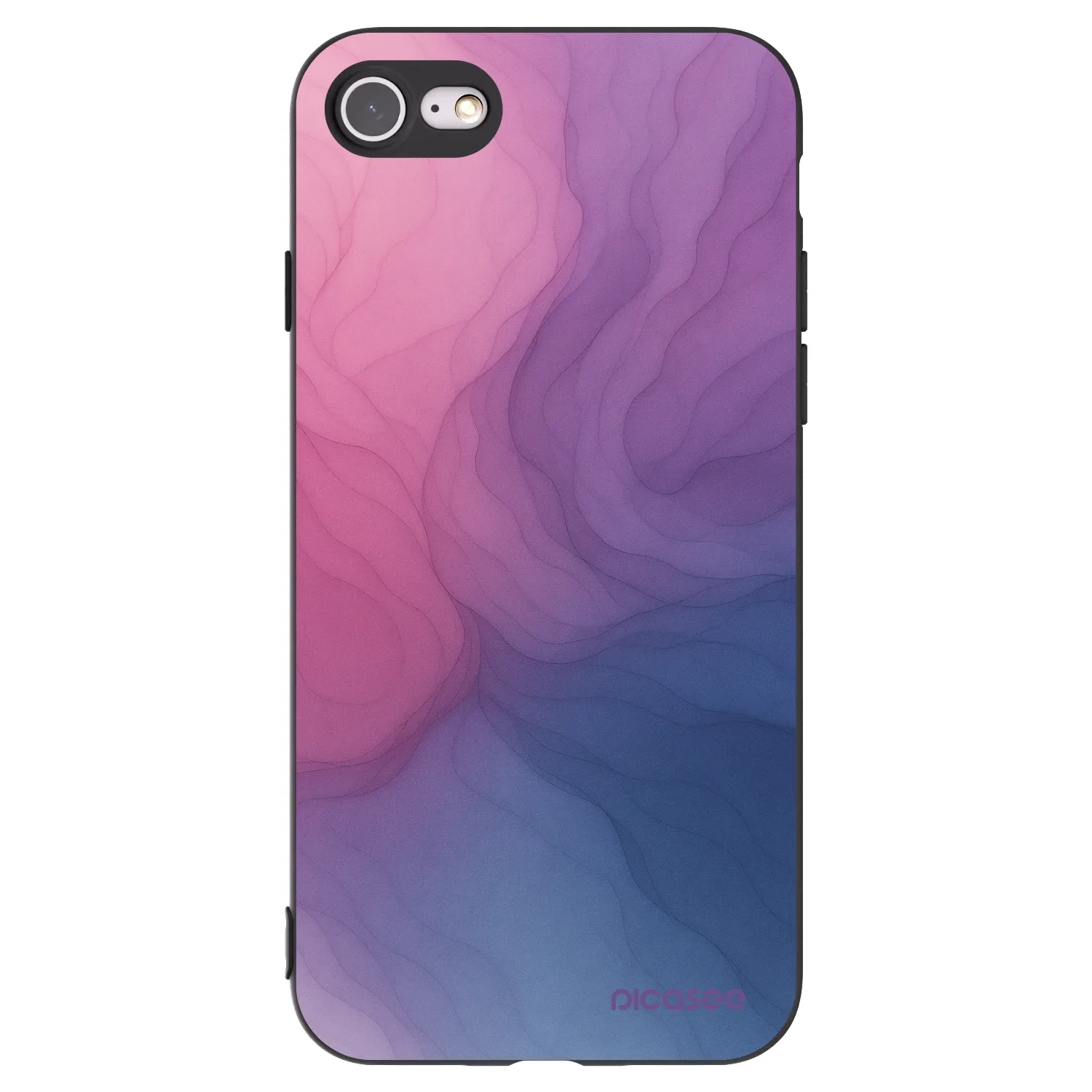 Picasee Μαύρη θήκη σιλικόνης για Apple iPhone 8 - Silk