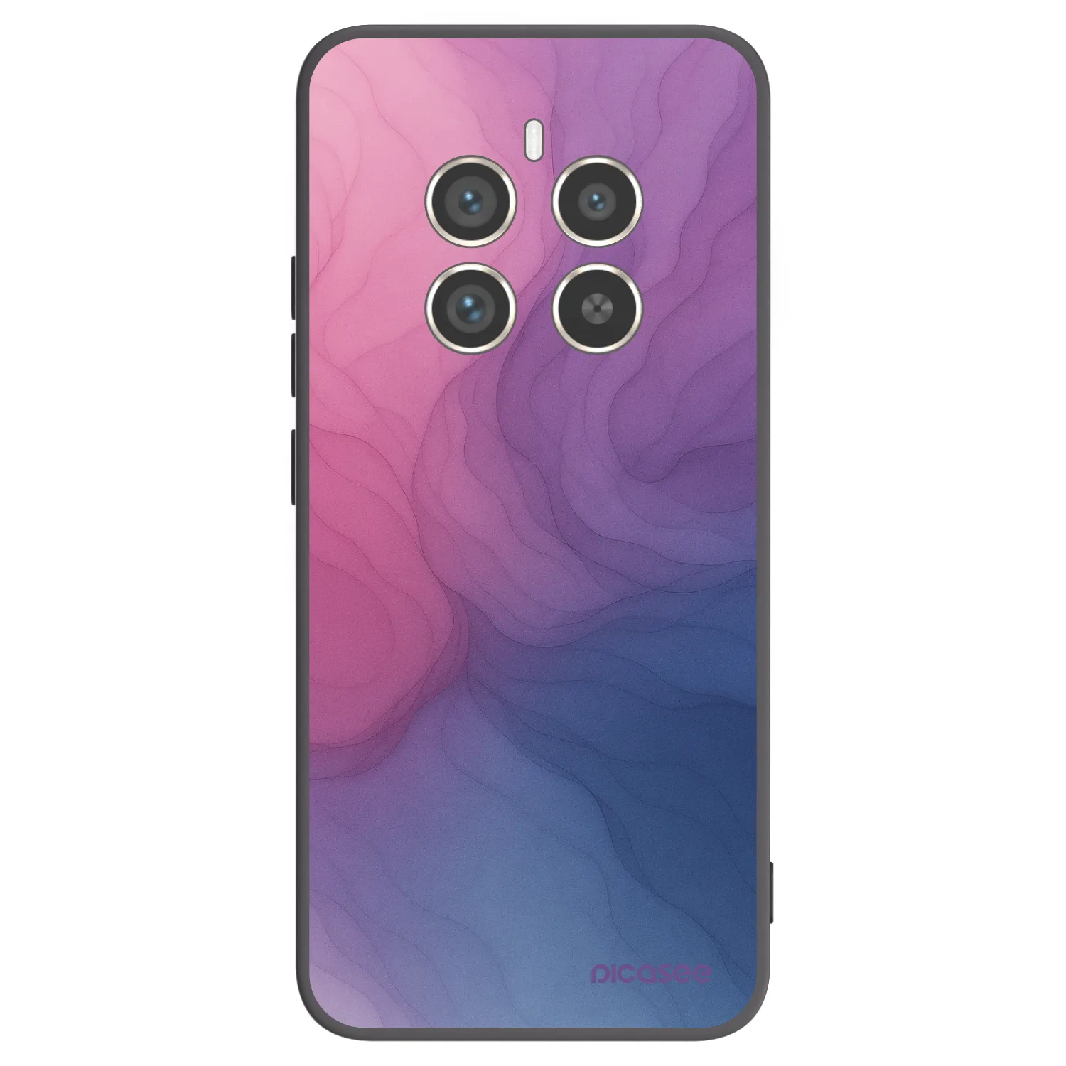 Picasee Μαύρη θήκη σιλικόνης για Realme 12 Pro 5G - Silk