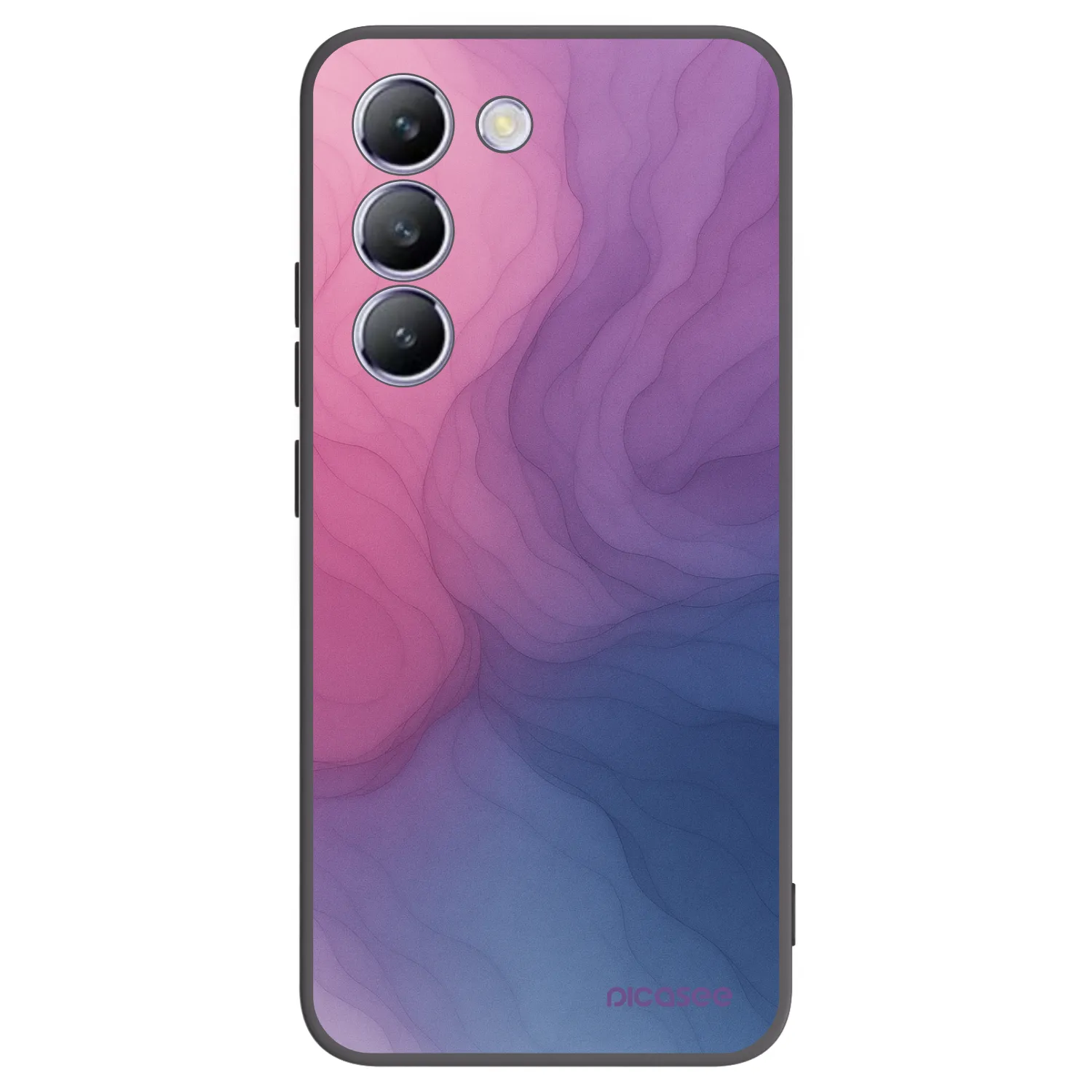 Picasee Μαύρη θήκη σιλικόνης για Vivo V40 SE 5G - Silk