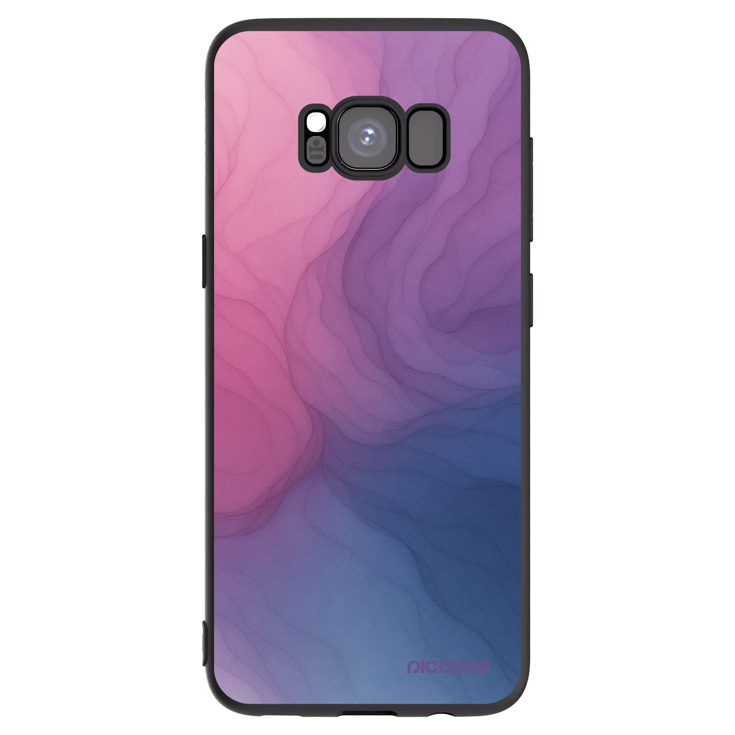 Picasee Μαύρη θήκη σιλικόνης για Samsung Galaxy S8 G950F - Silk
