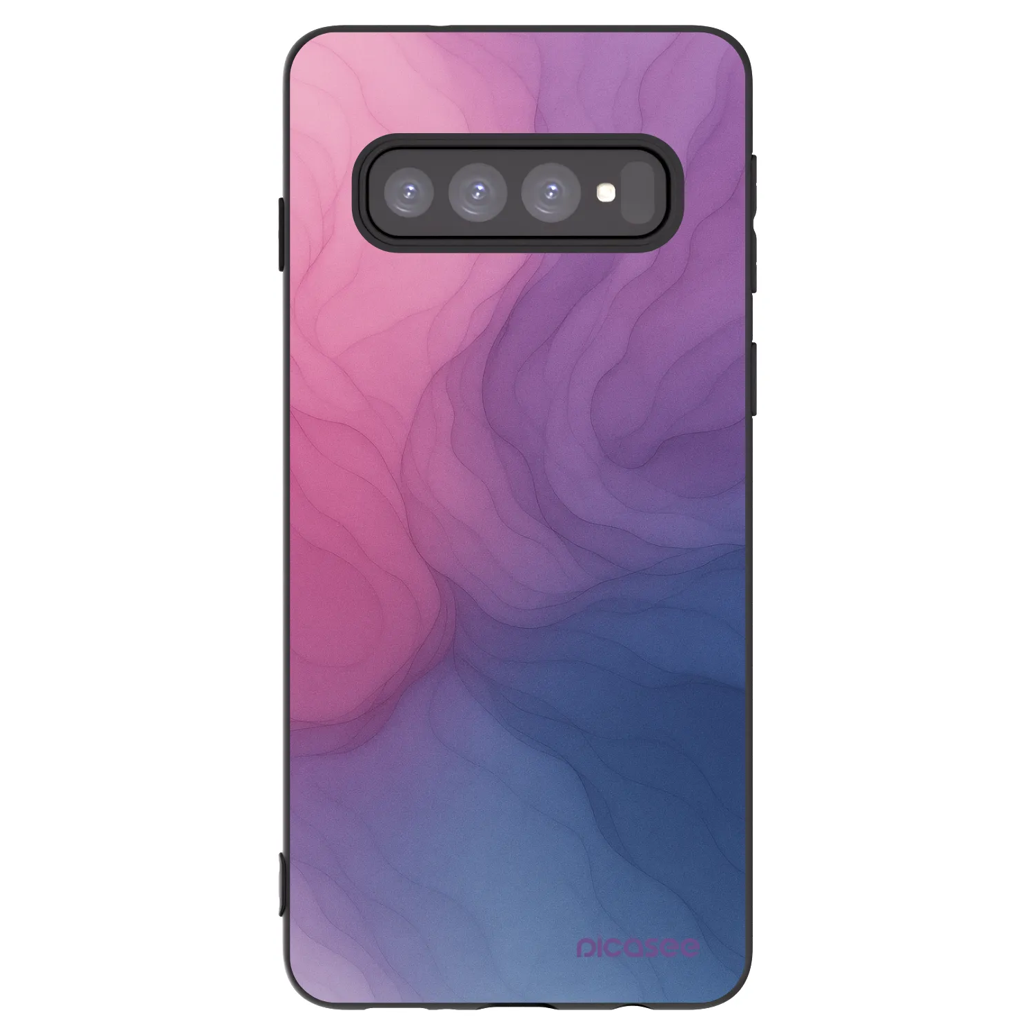 Picasee Μαύρη θήκη σιλικόνης για Samsung Galaxy S10 G973 - Silk