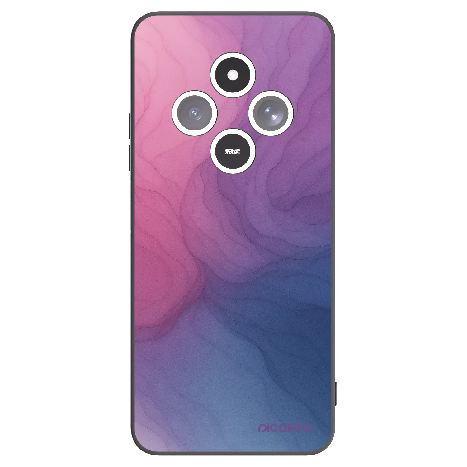 Picasee Μαύρη θήκη σιλικόνης για Xiaomi Redmi 14C - Silk