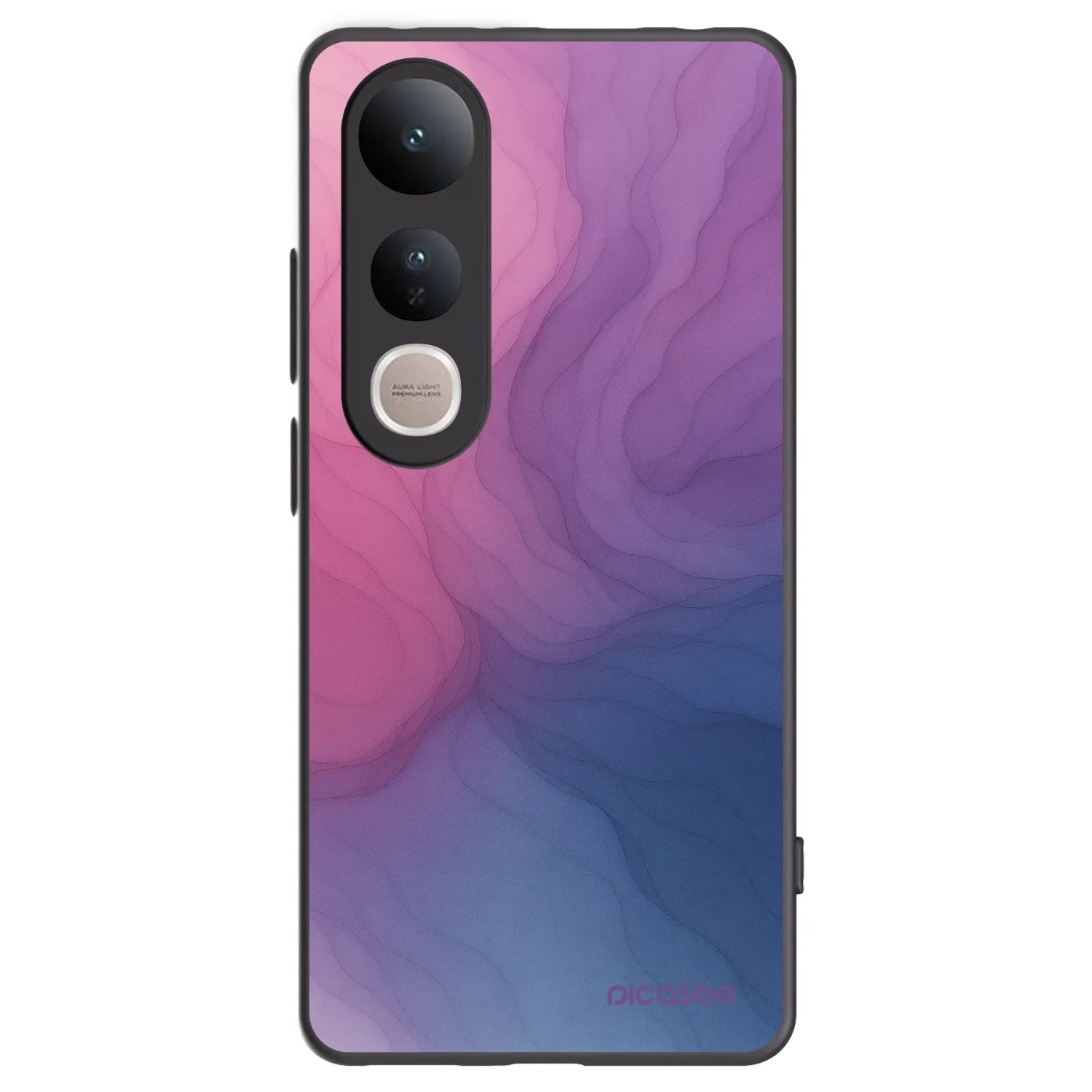 Picasee Μαύρη θήκη σιλικόνης για Vivo V50 Lite 5G - Silk