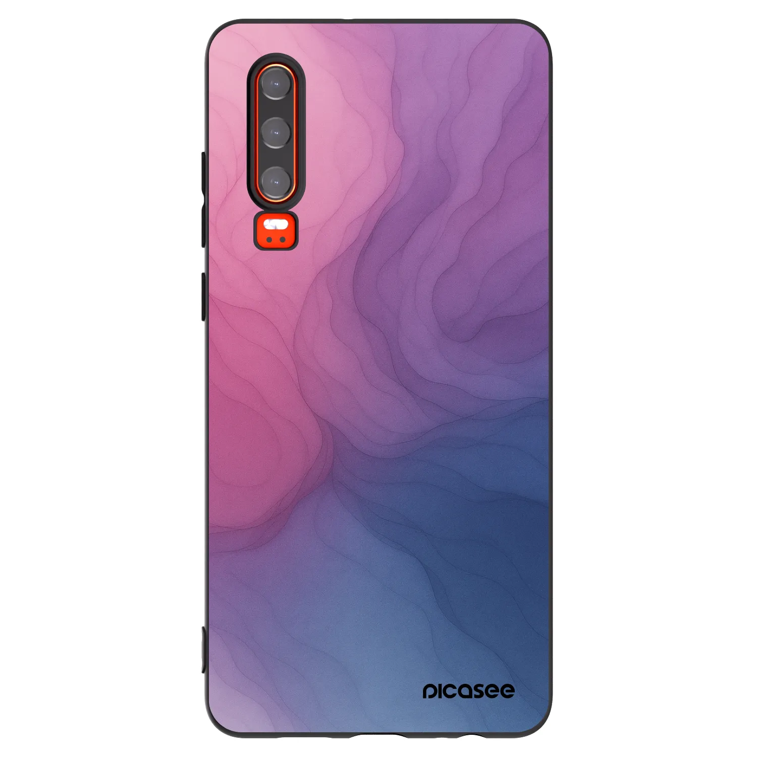 Picasee Μαύρη θήκη σιλικόνης για Huawei P30 - Silk
