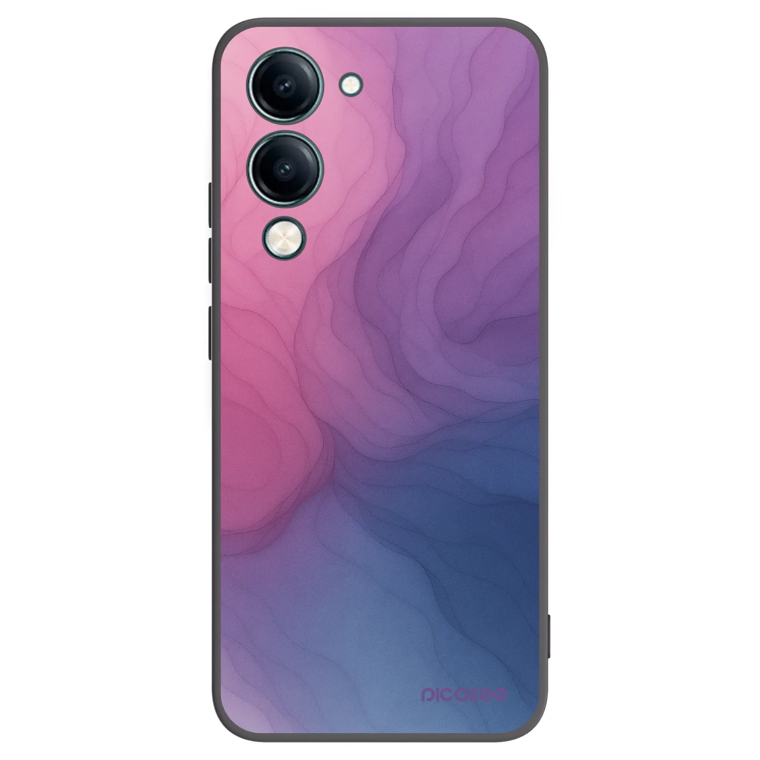 Picasee Μαύρη θήκη σιλικόνης για Vivo Y29s 5G - Silk