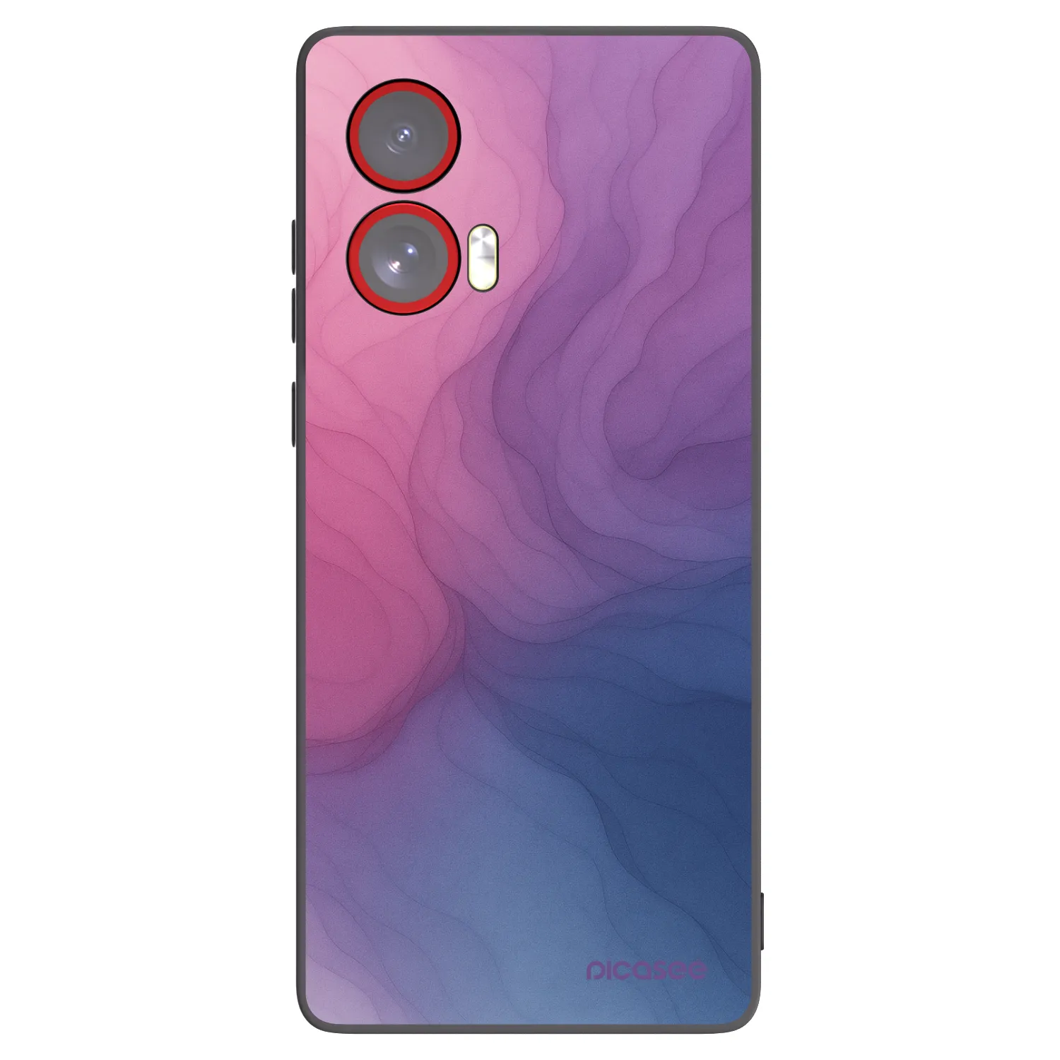 Picasee Μαύρη θήκη σιλικόνης για Motorola Edge 50 Fusion - Silk