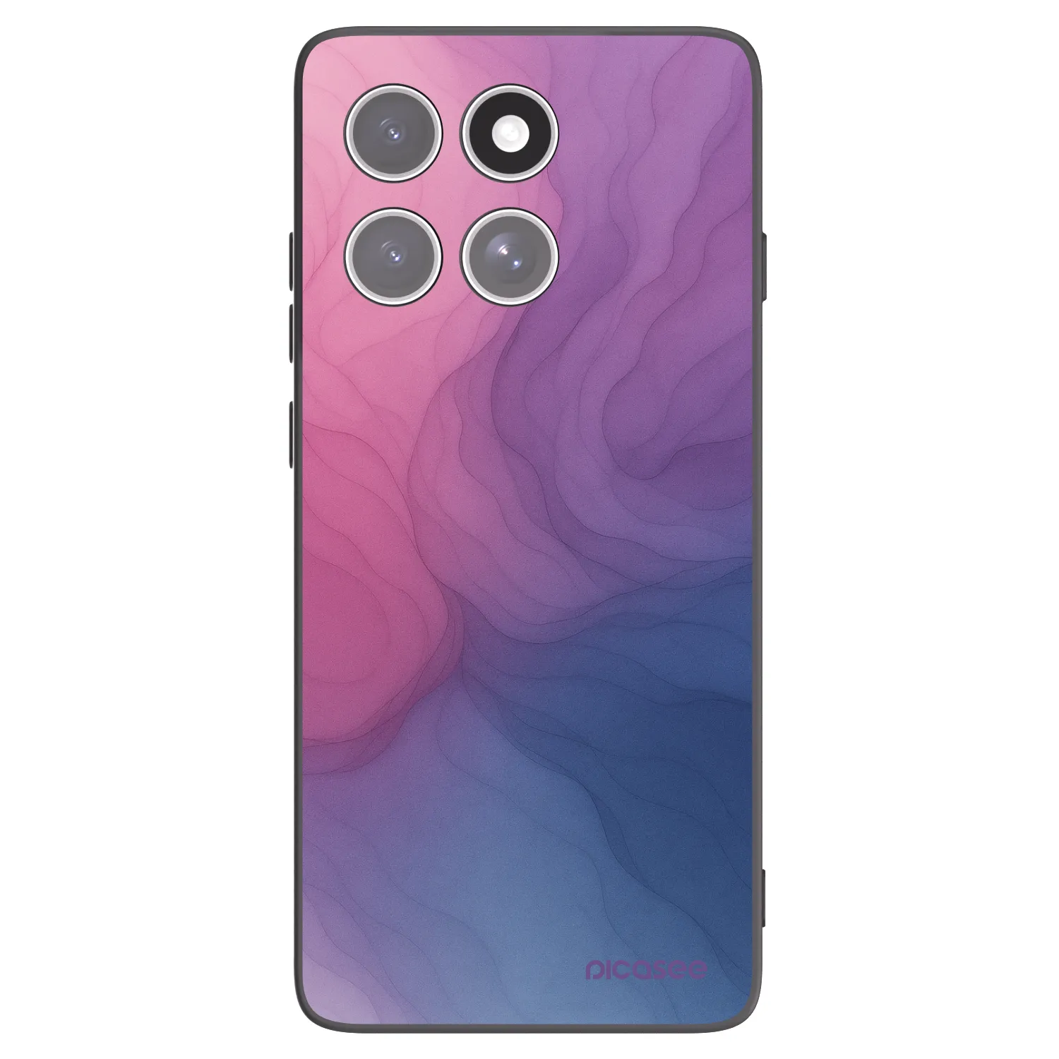 Picasee Μαύρη θήκη σιλικόνης για Motorola Edge 60 Fusion - Silk