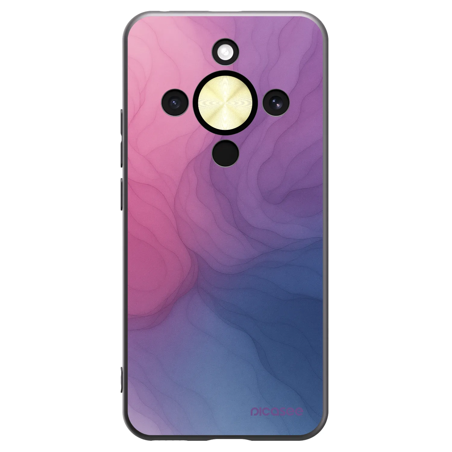 Picasee Μαύρη θήκη σιλικόνης για Honor Magic8 Lite 5G - Silk