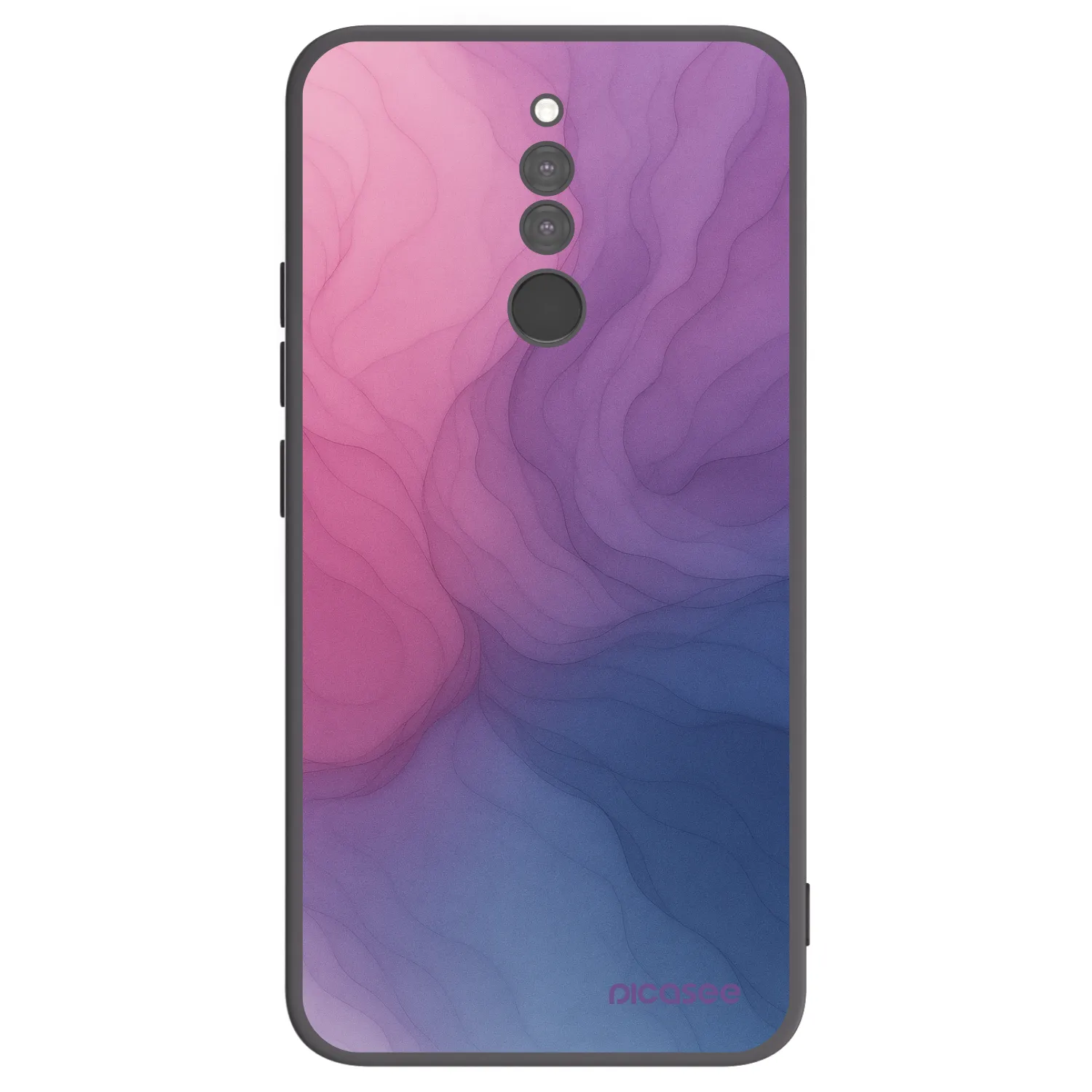 Picasee Μαύρη θήκη σιλικόνης για Xiaomi Redmi 8 - Silk