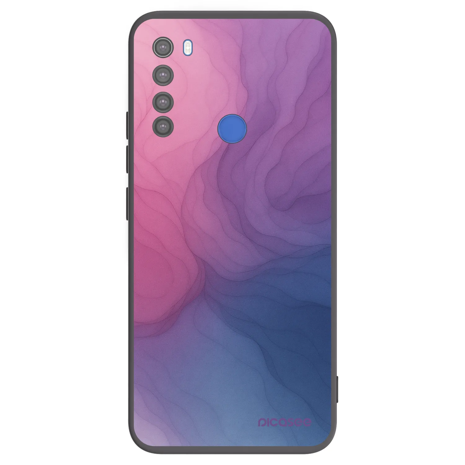 Picasee Μαύρη θήκη σιλικόνης για Xiaomi Redmi Note 8T - Silk