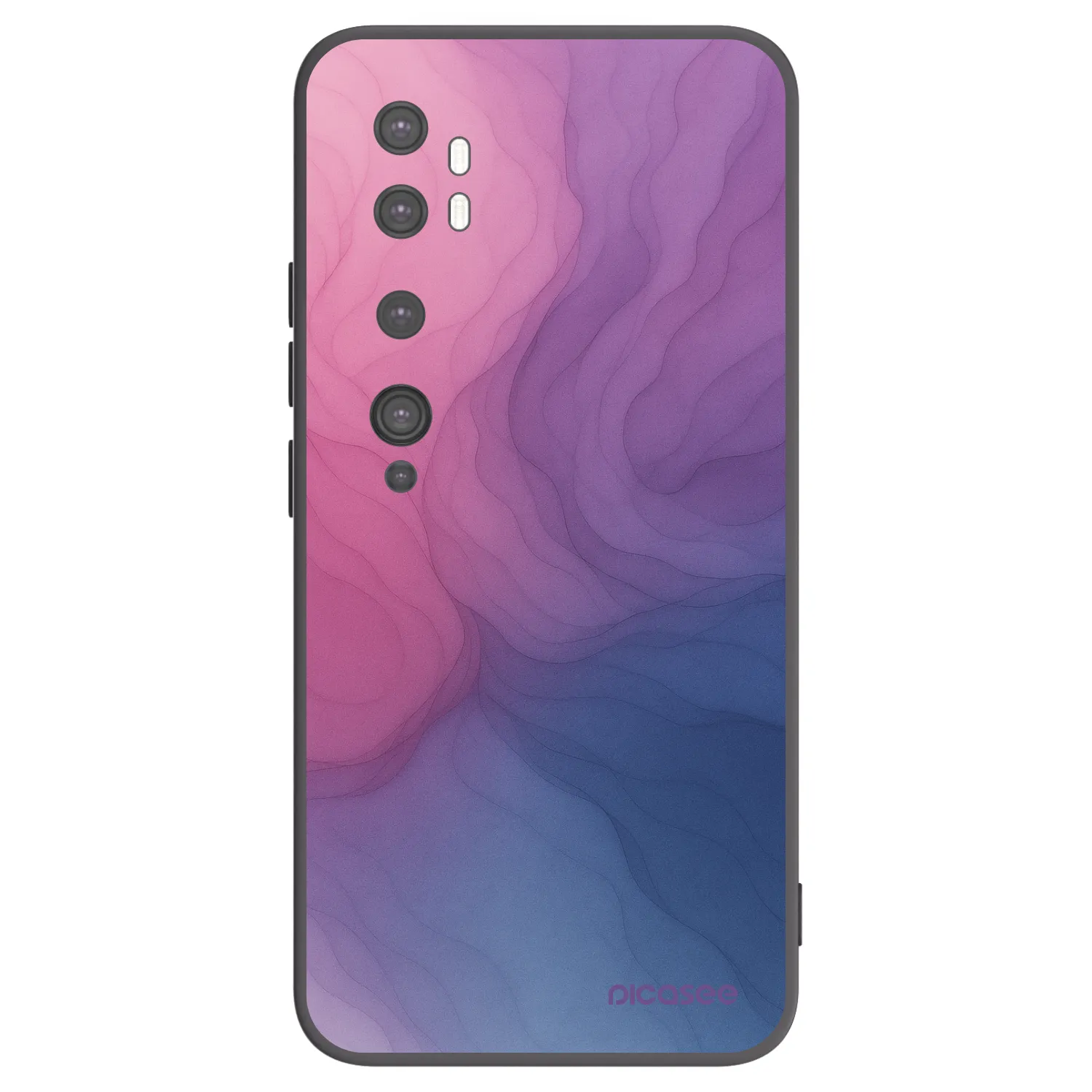 Picasee Μαύρη θήκη σιλικόνης για Xiaomi Mi Note 10 (Pro) - Silk