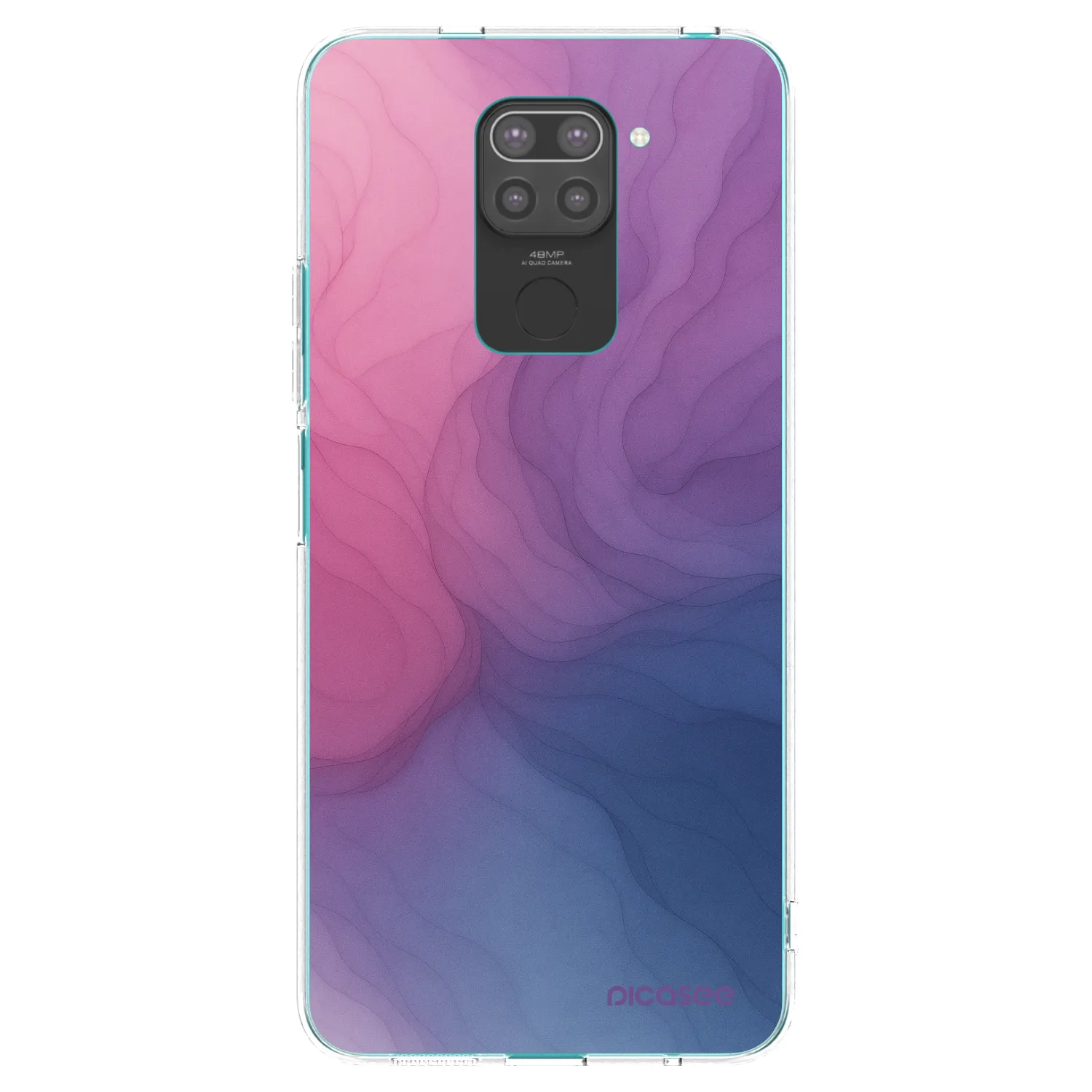 Picasee Μαύρη θήκη σιλικόνης για Xiaomi Redmi Note 9 - Silk