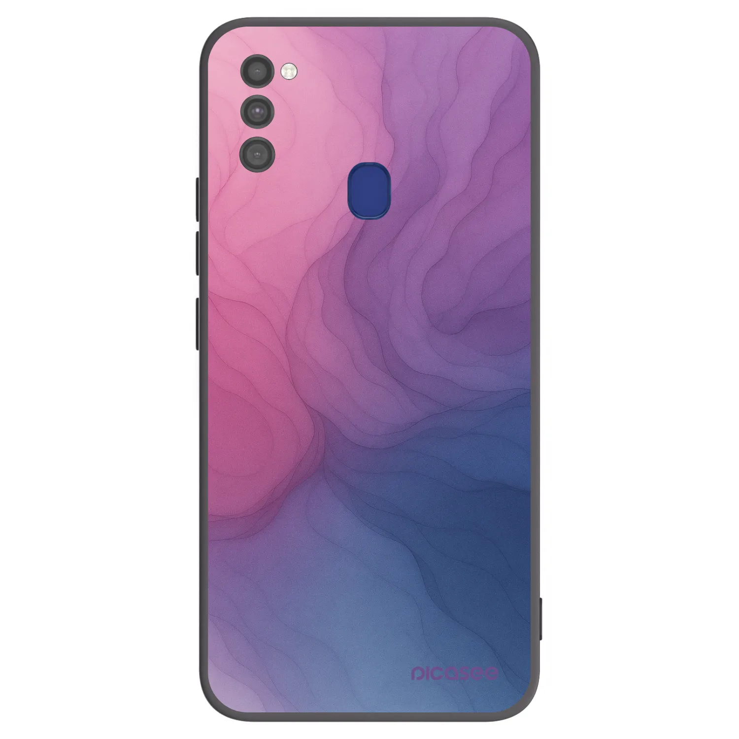 Picasee Μαύρη θήκη σιλικόνης για Samsung Galaxy M21 M215F - Silk