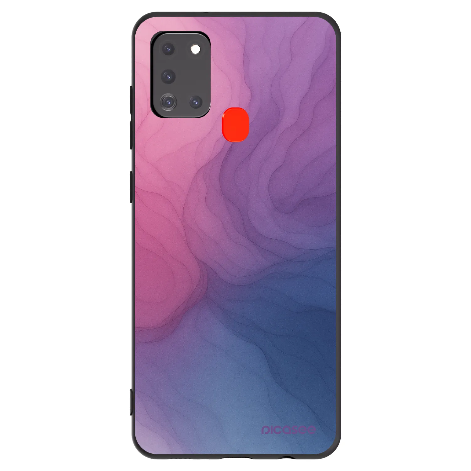 Picasee Μαύρη θήκη σιλικόνης για Samsung Galaxy A21s - Silk
