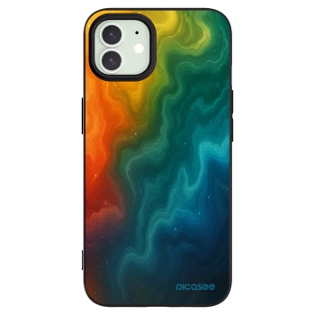 Picasee Μαύρη θήκη σιλικόνης για Apple iPhone 12 - Solar