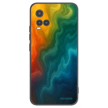 Picasee Μαύρη θήκη σιλικόνης για Vivo Y33s - Solar