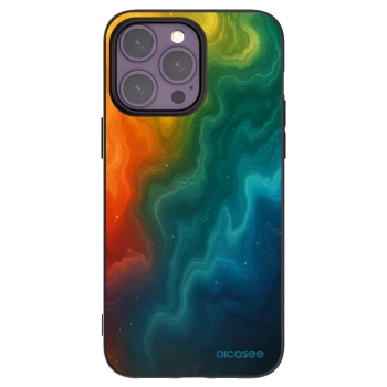 Picasee Μαύρη θήκη σιλικόνης για Apple iPhone 14 Pro Max - Solar