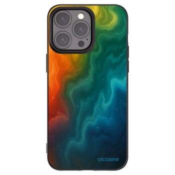 Picasee Μαύρη θήκη σιλικόνης για Apple iPhone 15 Pro Max - Solar