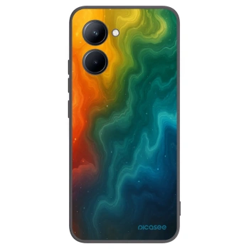 Picasee Μαύρη θήκη σιλικόνης για Realme C33 (2023) - Solar