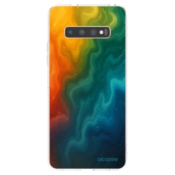 Picasee διαφανής θήκη σιλικόνης Samsung Galaxy S10 Plus G975 - Solar