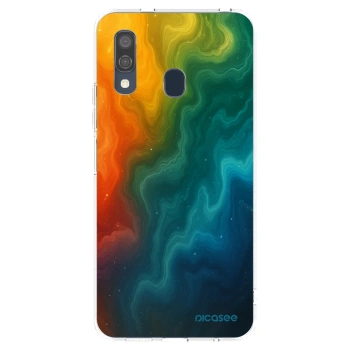 Picasee διαφανής θήκη σιλικόνης Samsung Galaxy A40 A405F - Solar
