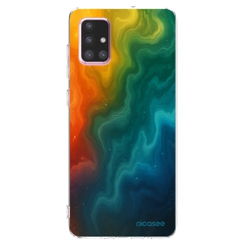Picasee διαφανής θήκη σιλικόνης Samsung Galaxy A71 A715F - Solar