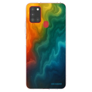 Picasee διαφανής θήκη σιλικόνης Samsung Galaxy A21s - Solar