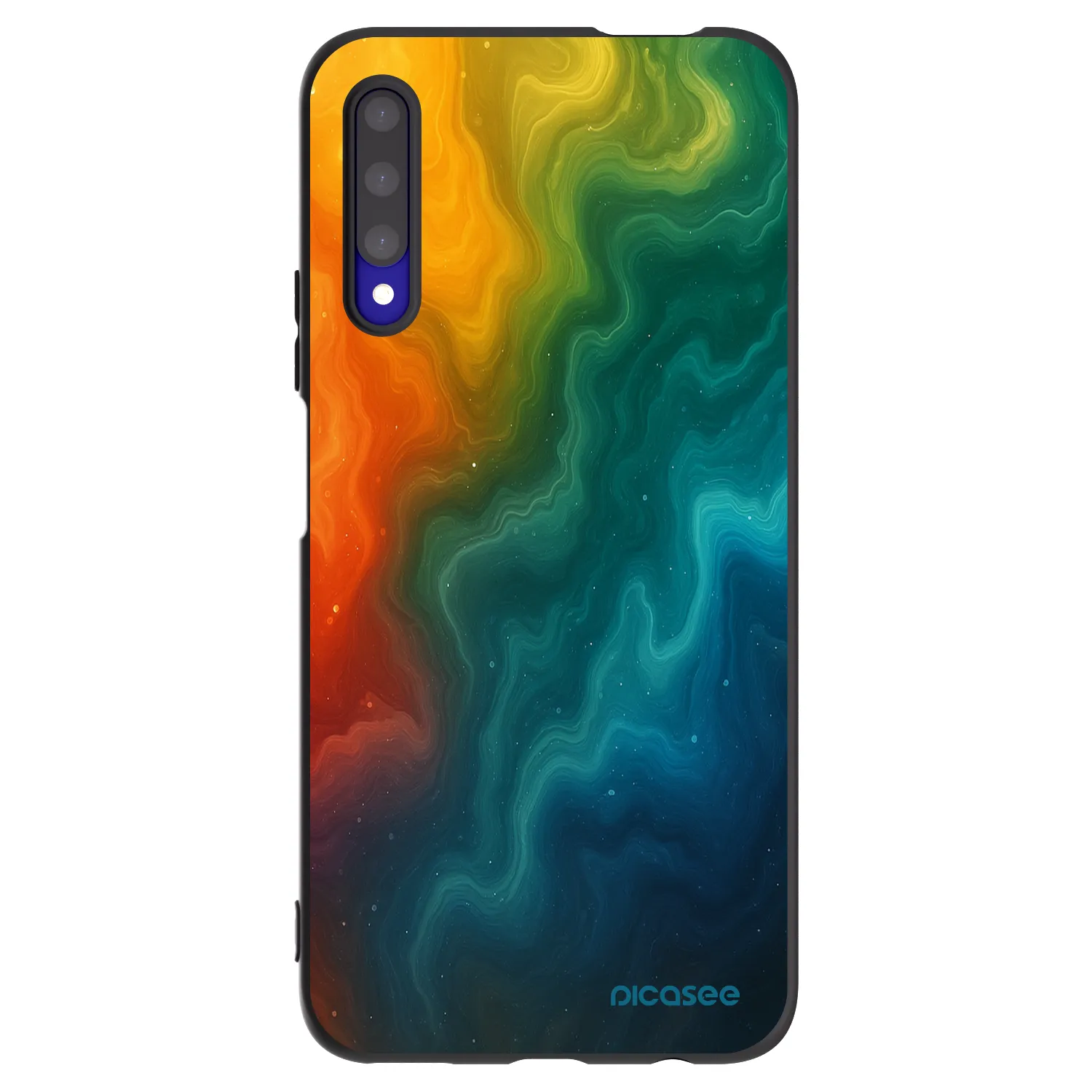 Picasee Μαύρη θήκη σιλικόνης για Honor 9X Pro - Solar