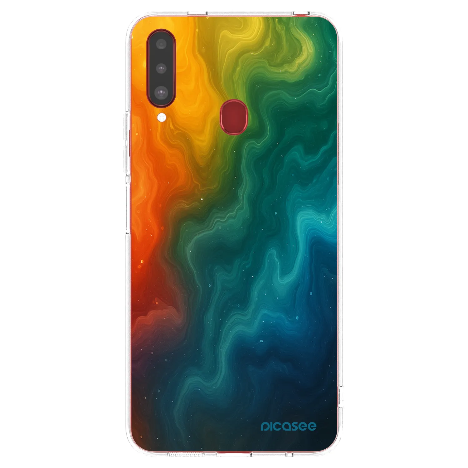 Picasee διαφανής θήκη σιλικόνης Samsung Galaxy A20s - Solar