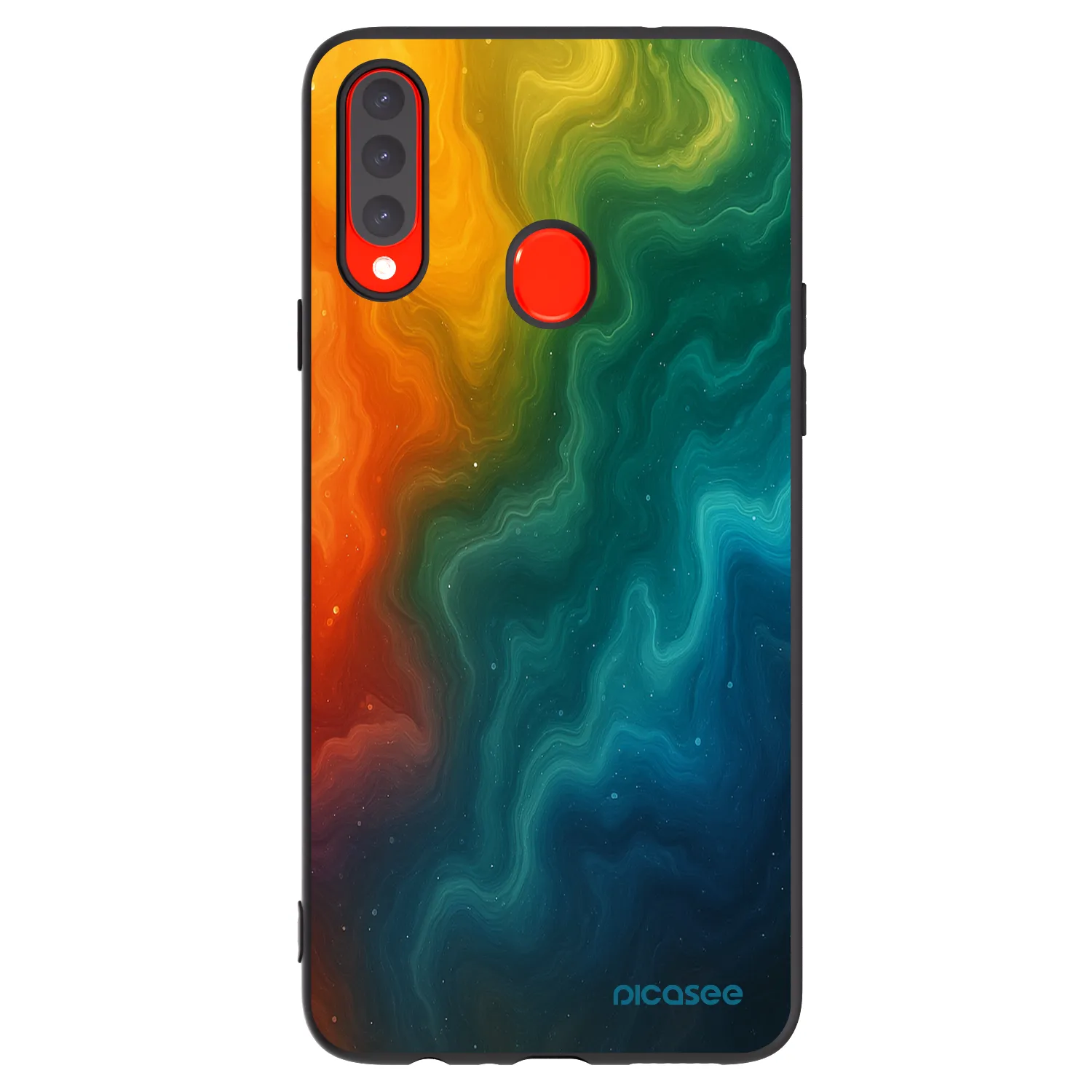 Picasee Μαύρη θήκη σιλικόνης για Samsung Galaxy A20s - Solar