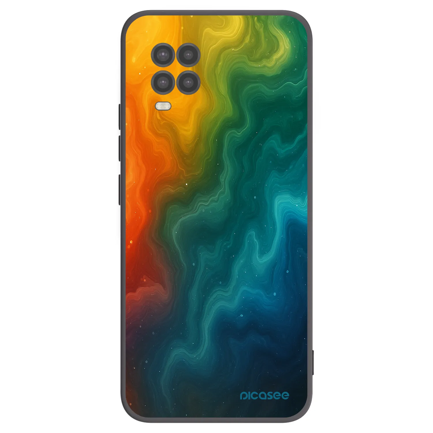 Picasee Μαύρη θήκη σιλικόνης για Xiaomi Mi 10 Lite - Solar