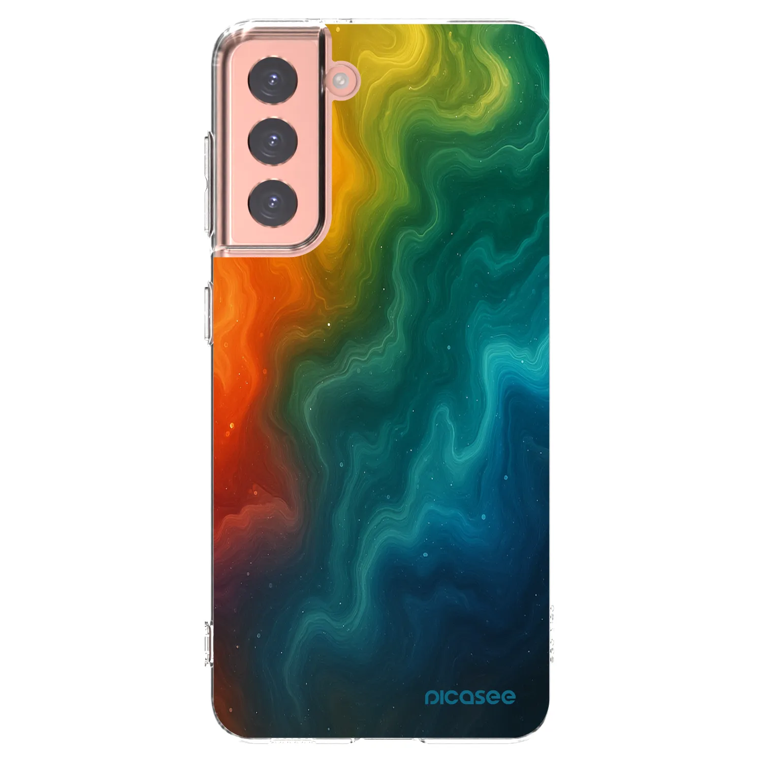 Picasee διαφανής θήκη σιλικόνης Samsung Galaxy S21 5G G991B - Solar
