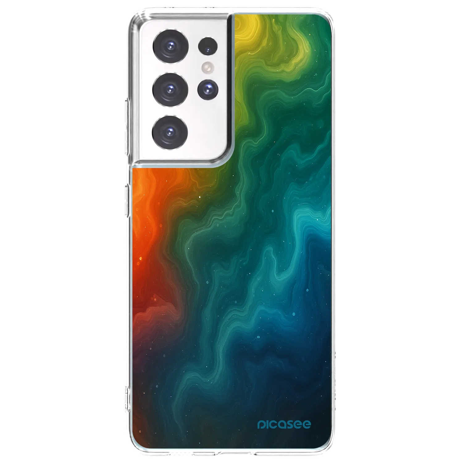 Picasee διαφανής θήκη σιλικόνης Samsung Galaxy S21 Ultra 5G G998B - Solar